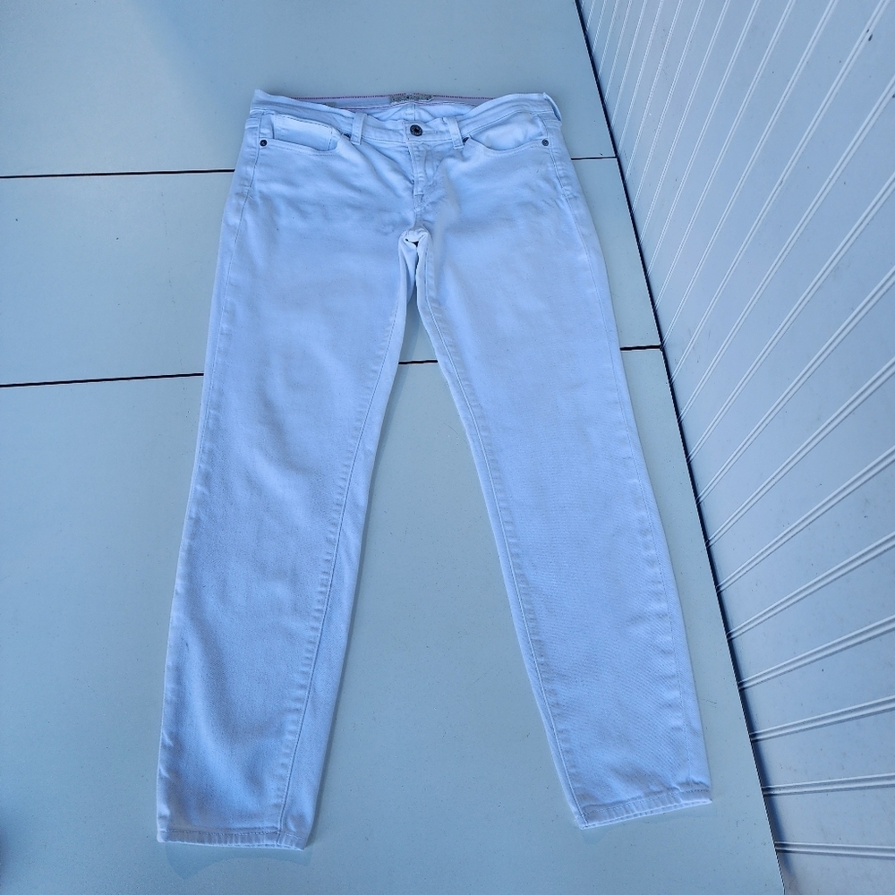 LUCKY BRAND Women's Charlie Skinny Jeans WHITE Stretch 29" Inseam Sz 10/ 30